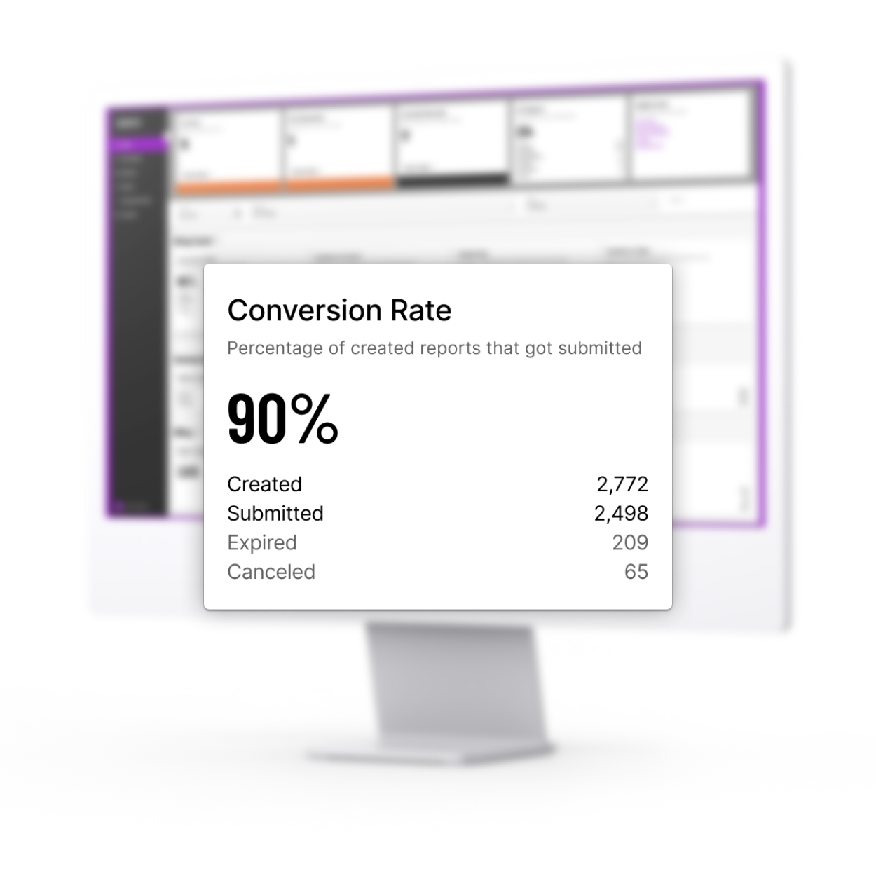 Yardstik Dashboard conversion rate image